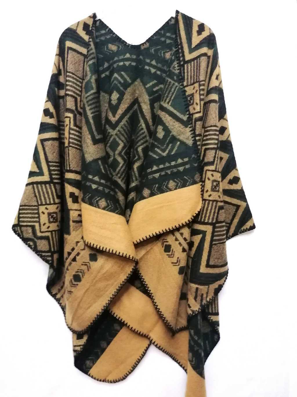 Aztec Poncho No2 | Indigo Bags 