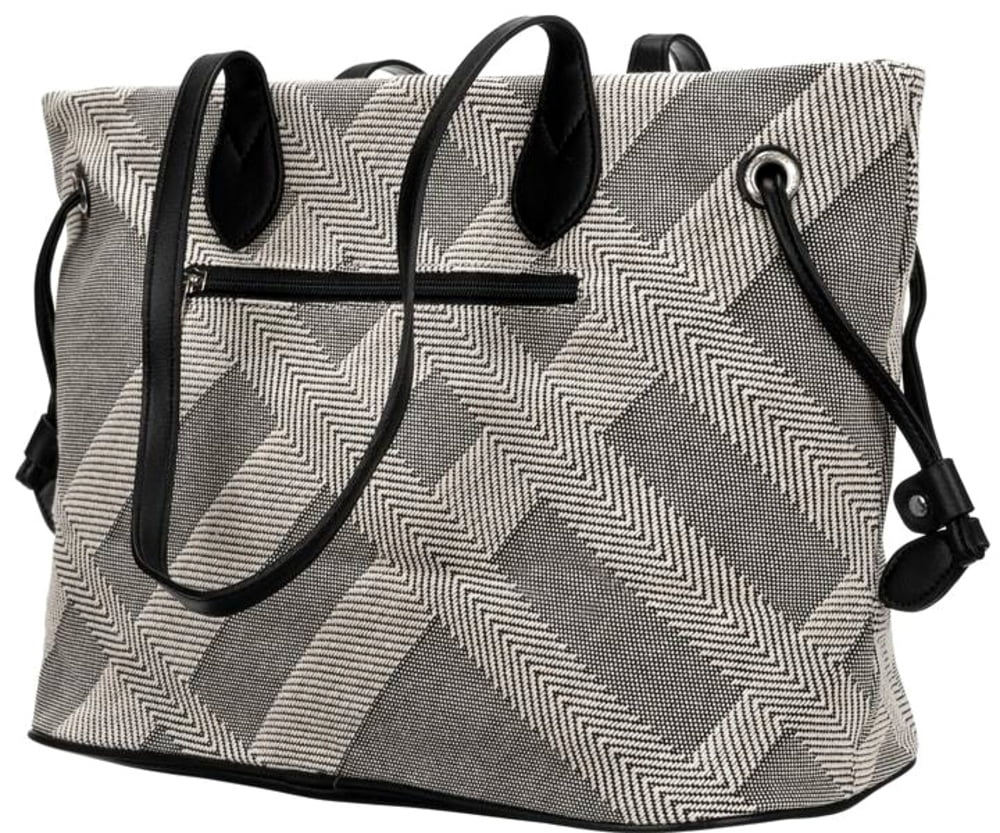 David Jones Paris Ladies Shopper/Tote Bag - Black & Grey