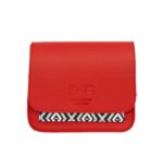 Γυναίκεια τσάντα ώμου χιαστί με γεωμετρικό σχέδιο De Raggi 252415r – Red