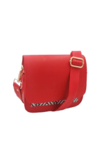 Γυναίκεια τσάντα ώμου χιαστί με γεωμετρικό σχέδιο De Raggi 252415r – Red