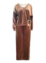 Βελουτέ Σετ Γυναικείο VLV28001-BROWN