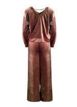 Βελουτέ Σετ Γυναικείο VLV28001-BROWN - Image 2