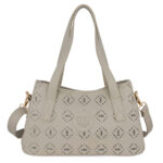 De Raggi τσάντα ώμου Monogram Series 25127-1216 Sage